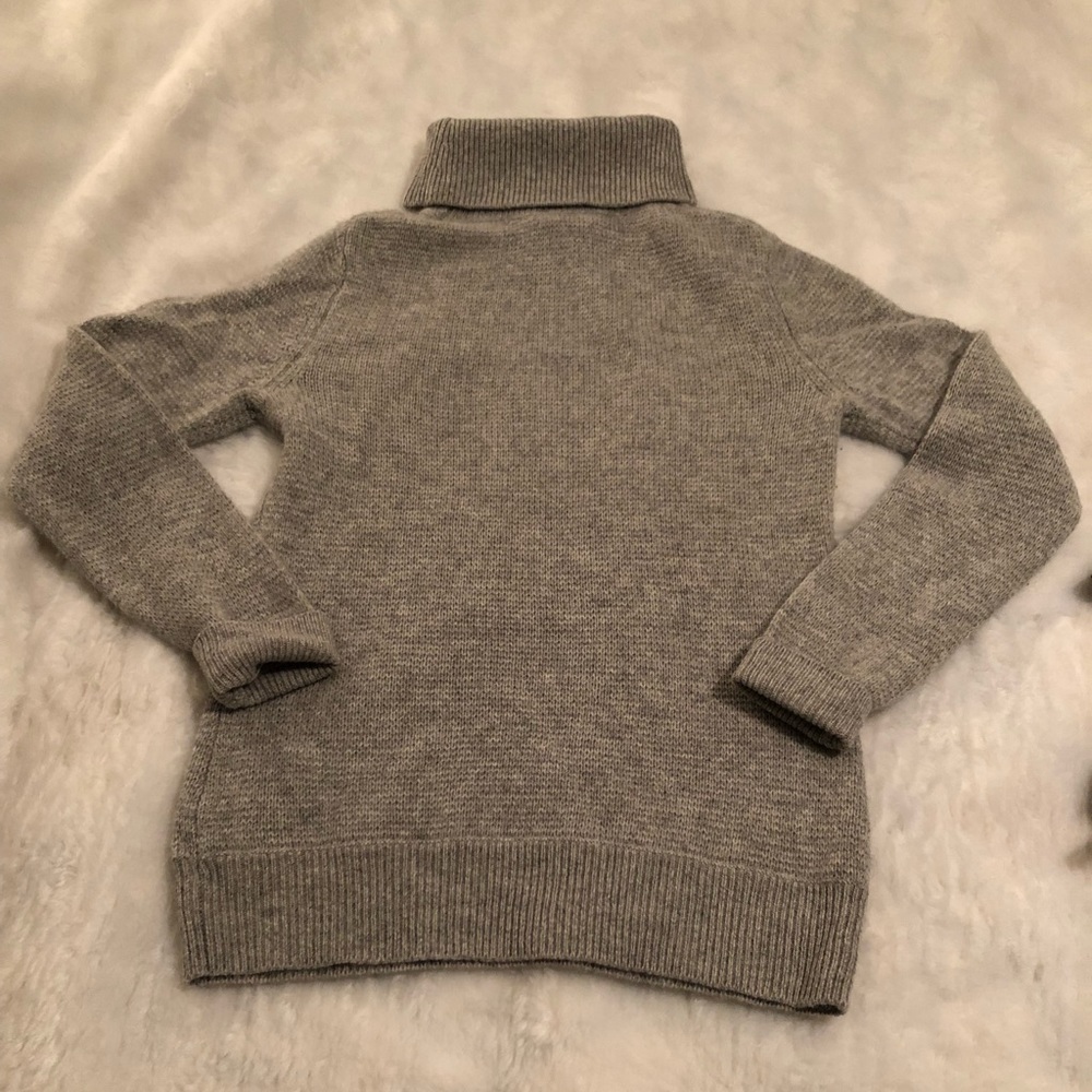 Gray Turtleneck Sweater